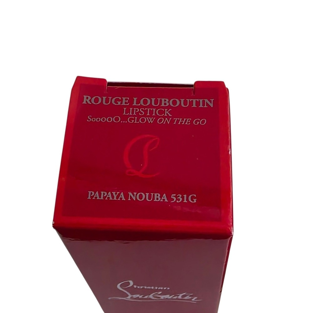 Christian Louboutin Rouge Lipstick Sooo Glow On The Go Papaya Nouba NEW Travel - Picture 12 of 16